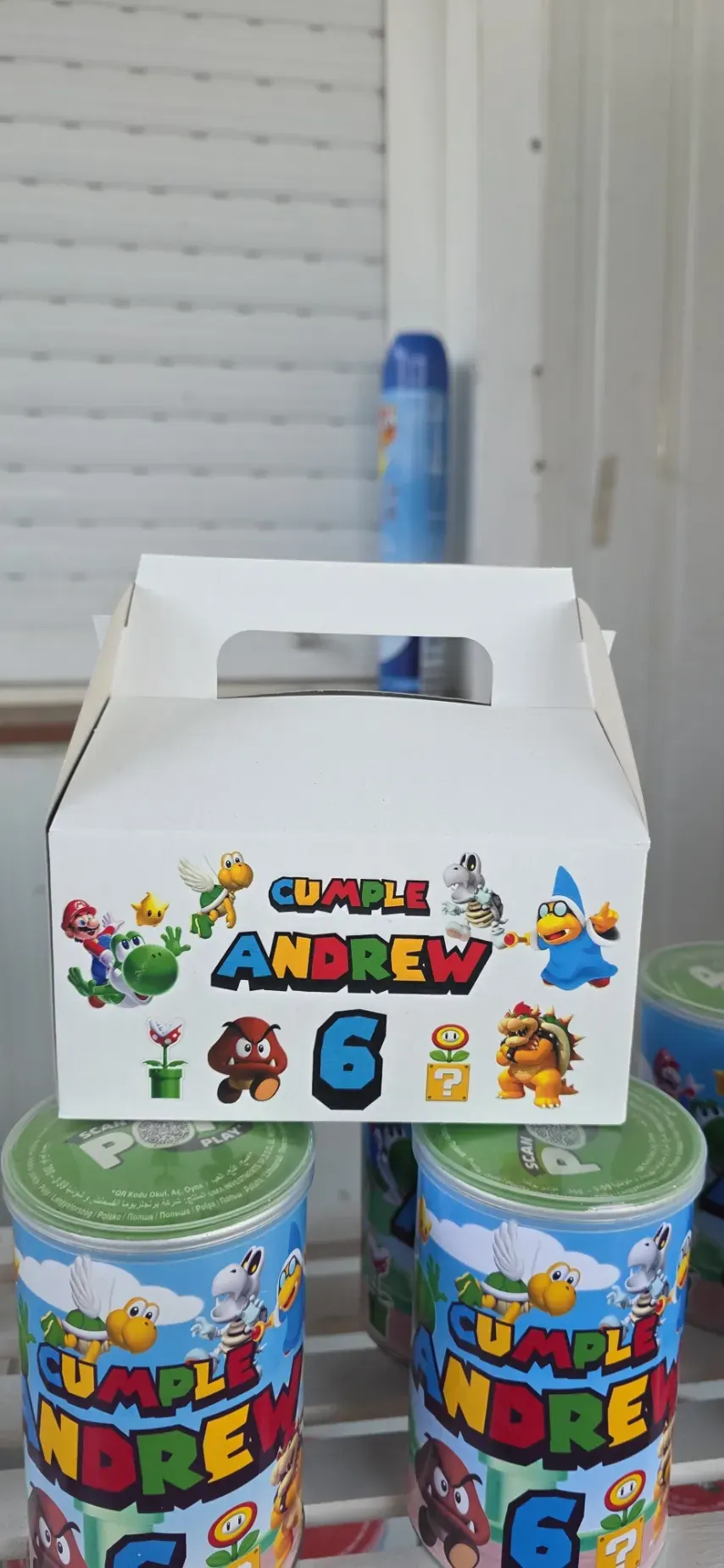 Cajitas de chuches personalizadas — detalle