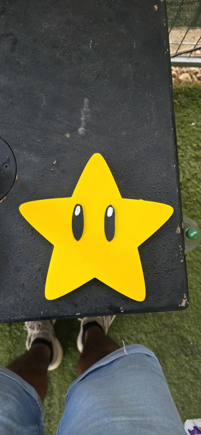 Set Super Mario: cubos «?», seta 1-UP y estrella — detalle