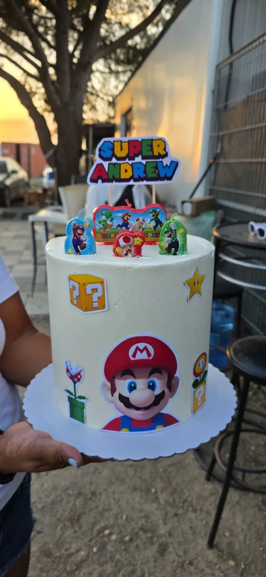 Tarta personalizada Super Mario del obrador